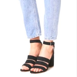 Madewell Black Strappy Sandals